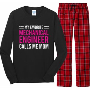 My Favorite Mechanical Engineer Calls Me Mom Long Sleeve Pajama Set