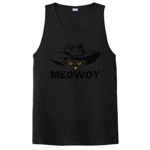 Meowdy Funny Mashup Between Meow And Howdy Cat Meme PosiCharge Competitor Tank