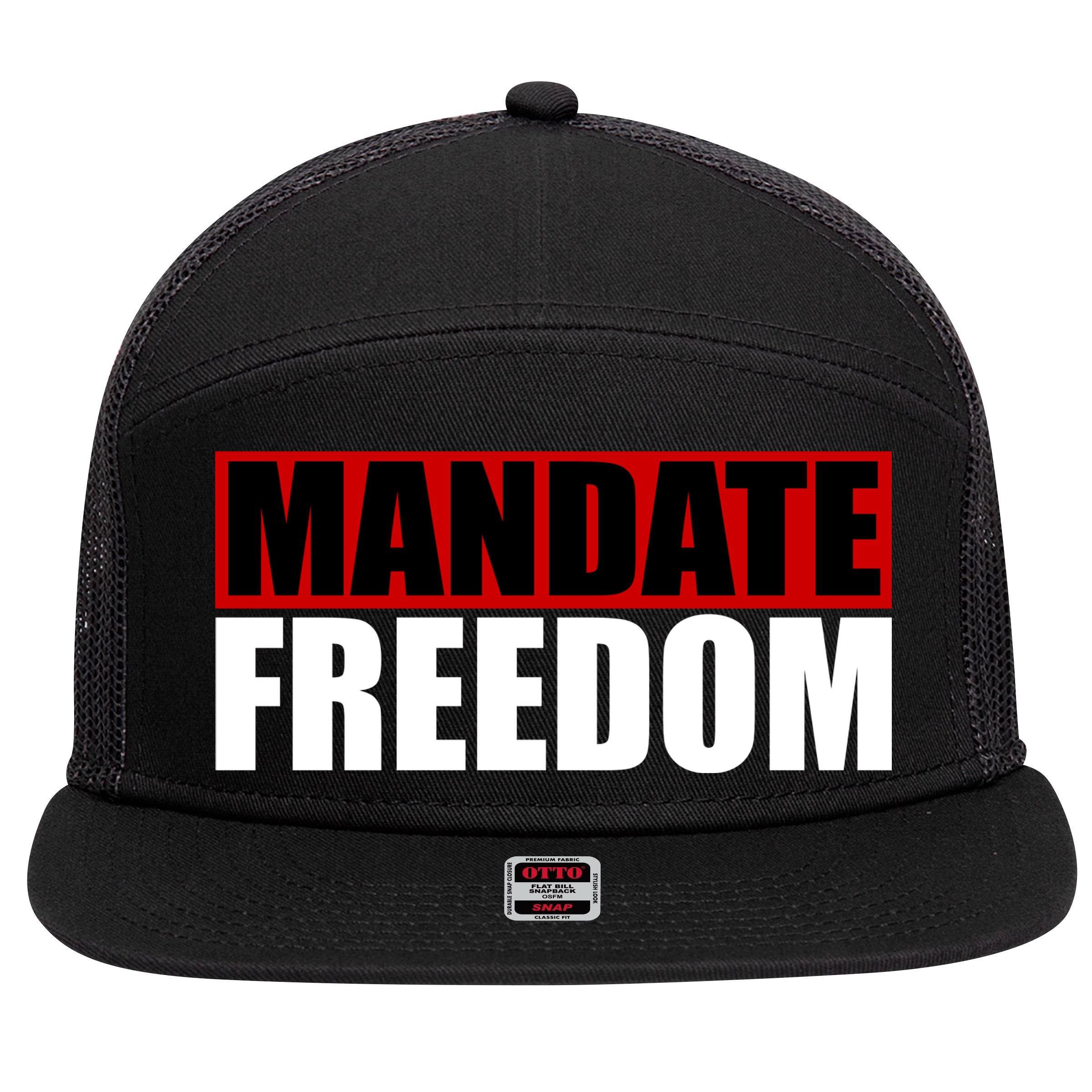 Mandate Freedom 7 Panel Mesh Trucker Snapback Hat