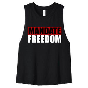 Mandate Freedom Women's Racerback Cropped Tank