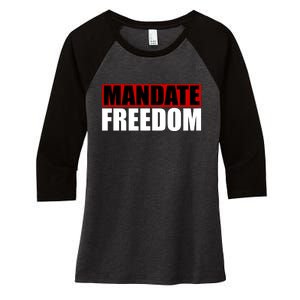 Mandate Freedom Women's Tri-Blend 3/4-Sleeve Raglan Shirt