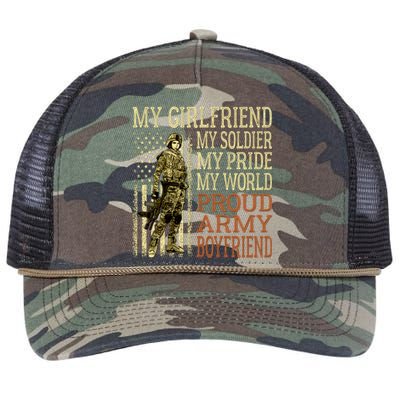 My Friend My Soldier Hero Proud Army Friend Military Cute Gift Retro Rope Trucker Hat Cap