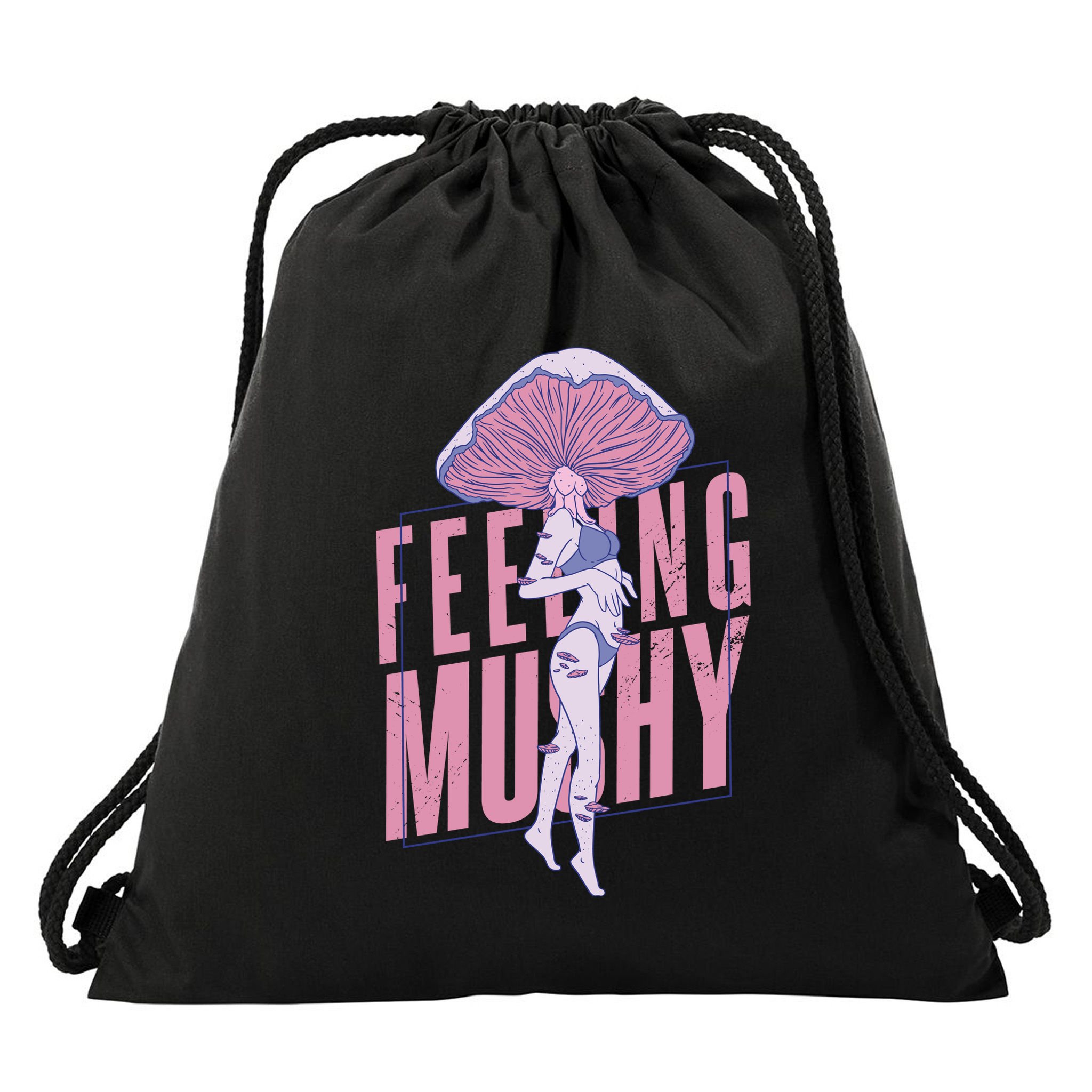 Mushroom Female Drawstring Bag