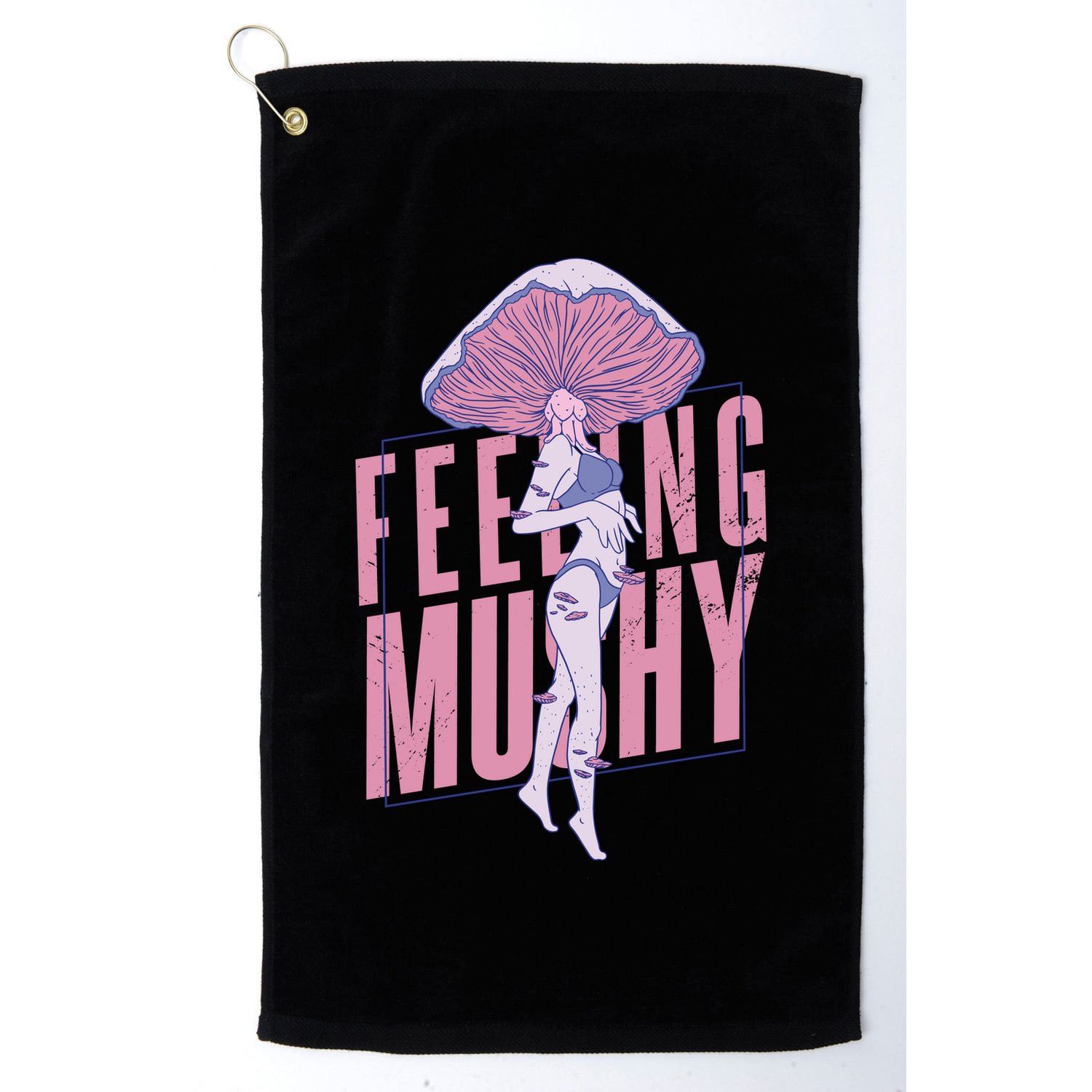 Mushroom Female Golf Towel