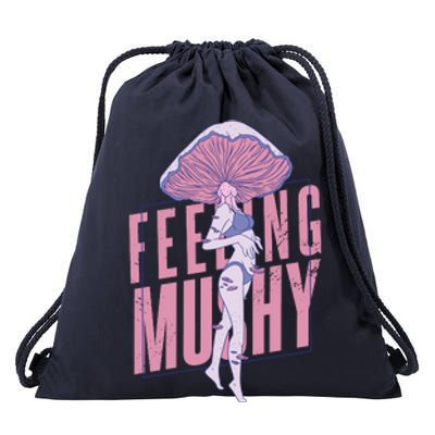 Mushroom Female Drawstring Bag