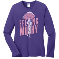 Mushroom Female Ladies Long Sleeve Shirt