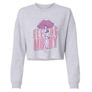 Mushroom Female Cropped Pullover Crew