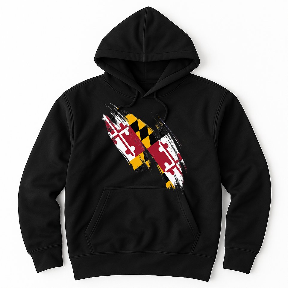 Maryland Flag Marylander Maryland Flag State Pride Hoodie