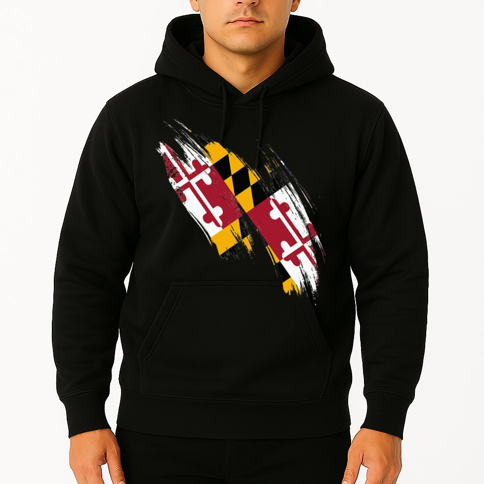 Maryland Flag Marylander Maryland Flag State Pride Hoodie