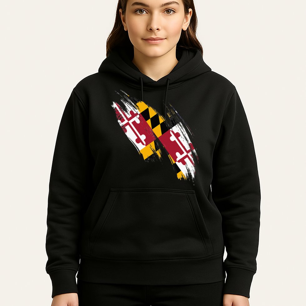 Maryland Flag Marylander Maryland Flag State Pride Hoodie