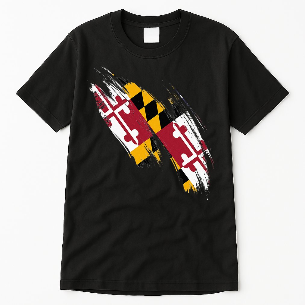 Maryland Flag Marylander Maryland Flag State Pride Tall T-Shirt