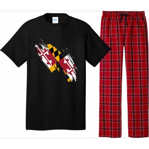 Maryland Flag Marylander Maryland Flag State Pride Pajama Set