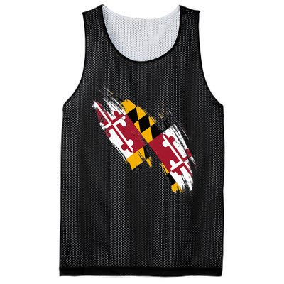 Maryland Flag Marylander Maryland Flag State Pride Mesh Reversible Basketball Jersey Tank