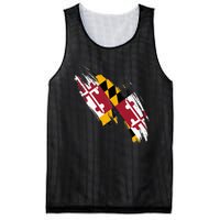 Maryland Flag Marylander Maryland Flag State Pride Mesh Reversible Basketball Jersey Tank