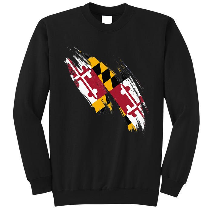 Maryland Flag Marylander Maryland Flag State Pride Tall Sweatshirt