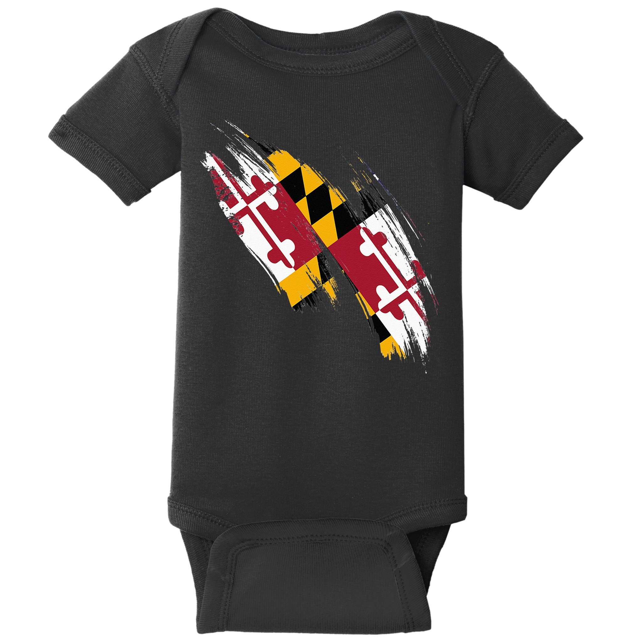 Maryland Flag Marylander Maryland Flag State Pride Baby Bodysuit