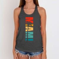 Miami Florida Women's Knotted Racerback Tank