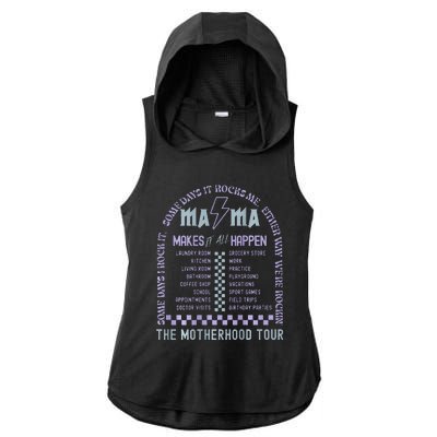 Mama Funny MomS Life MotherS Day Family Gift Ladies PosiCharge Tri-Blend Wicking Draft Hoodie Tank