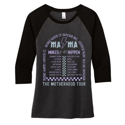 Mama Funny MomS Life MotherS Day Family Gift Women's Tri-Blend 3/4-Sleeve Raglan Shirt