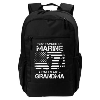 My Favorite Marine Calls Me Grandma USA Flag Backpack