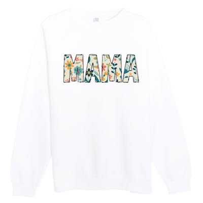 Mama Floral Premium Crewneck Sweatshirt