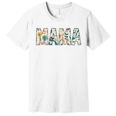 Mama Floral Premium T-Shirt