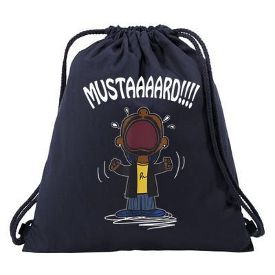 Mustarddd! Funny Mustard Lamar Tv Off Parody Drawstring Bag