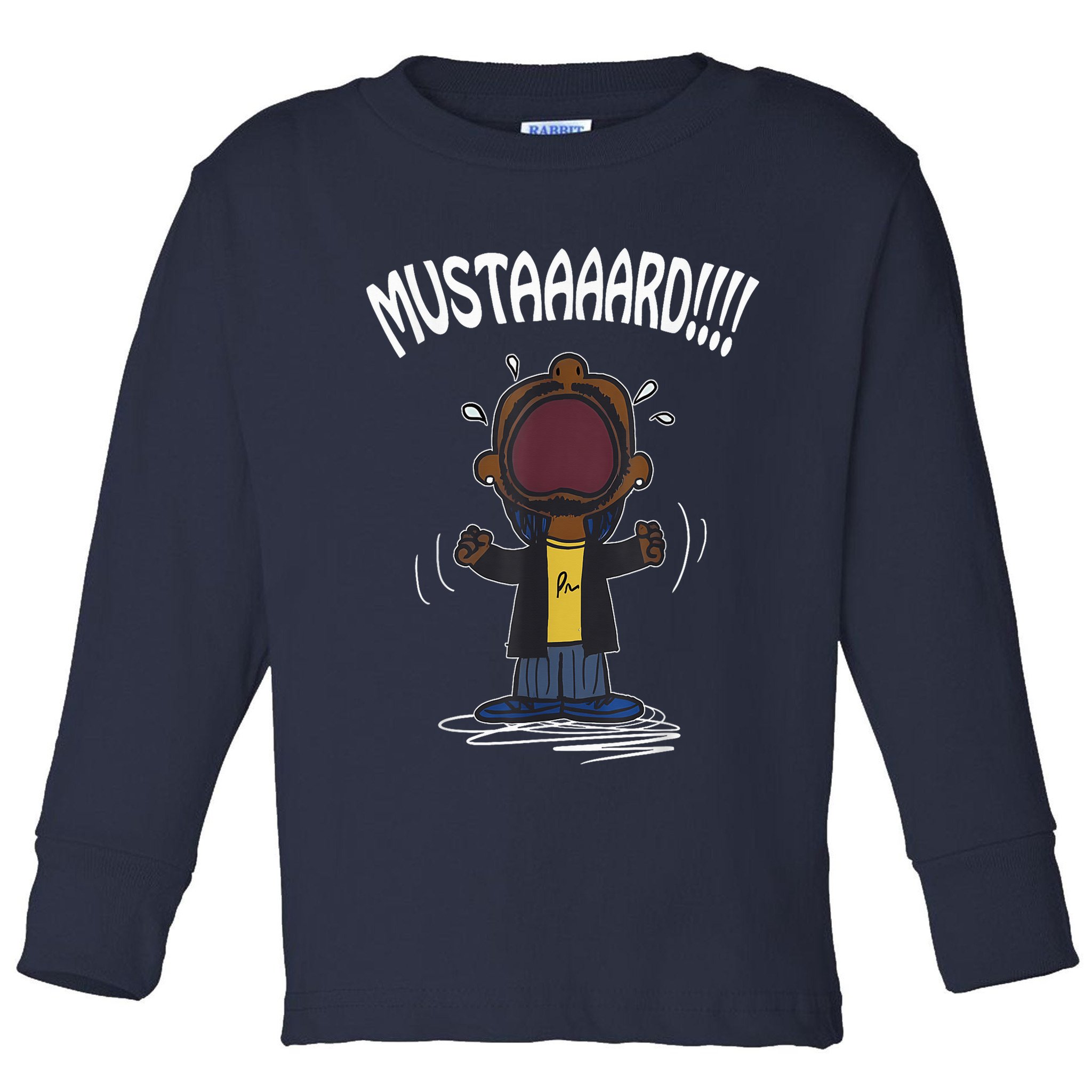 Mustarddd! Funny Mustard Lamar Tv Off Parody Toddler Long Sleeve Shirt