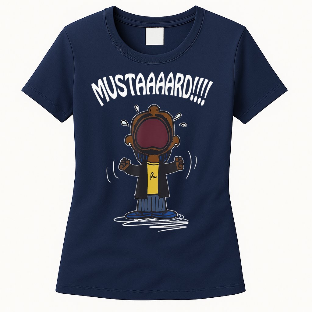 Mustarddd! Funny Mustard Lamar Tv Off Parody Womens T-Shirt