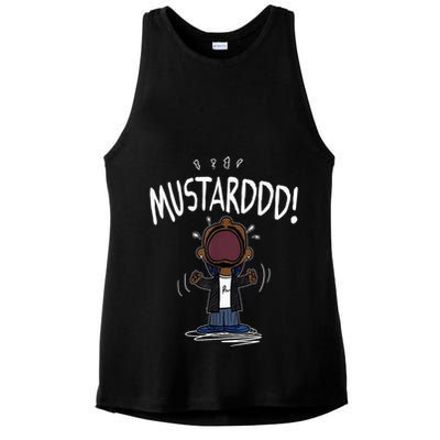Mustarddd! Funny Mustard Lamar Tv Off Parody Ladies PosiCharge Tri-Blend Wicking Tank