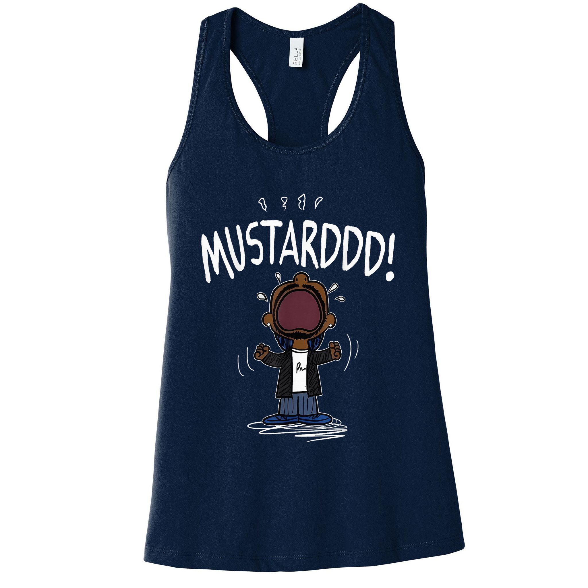 Mustarddd! Funny Mustard Lamar Tv Off Parody Womens Tank Top