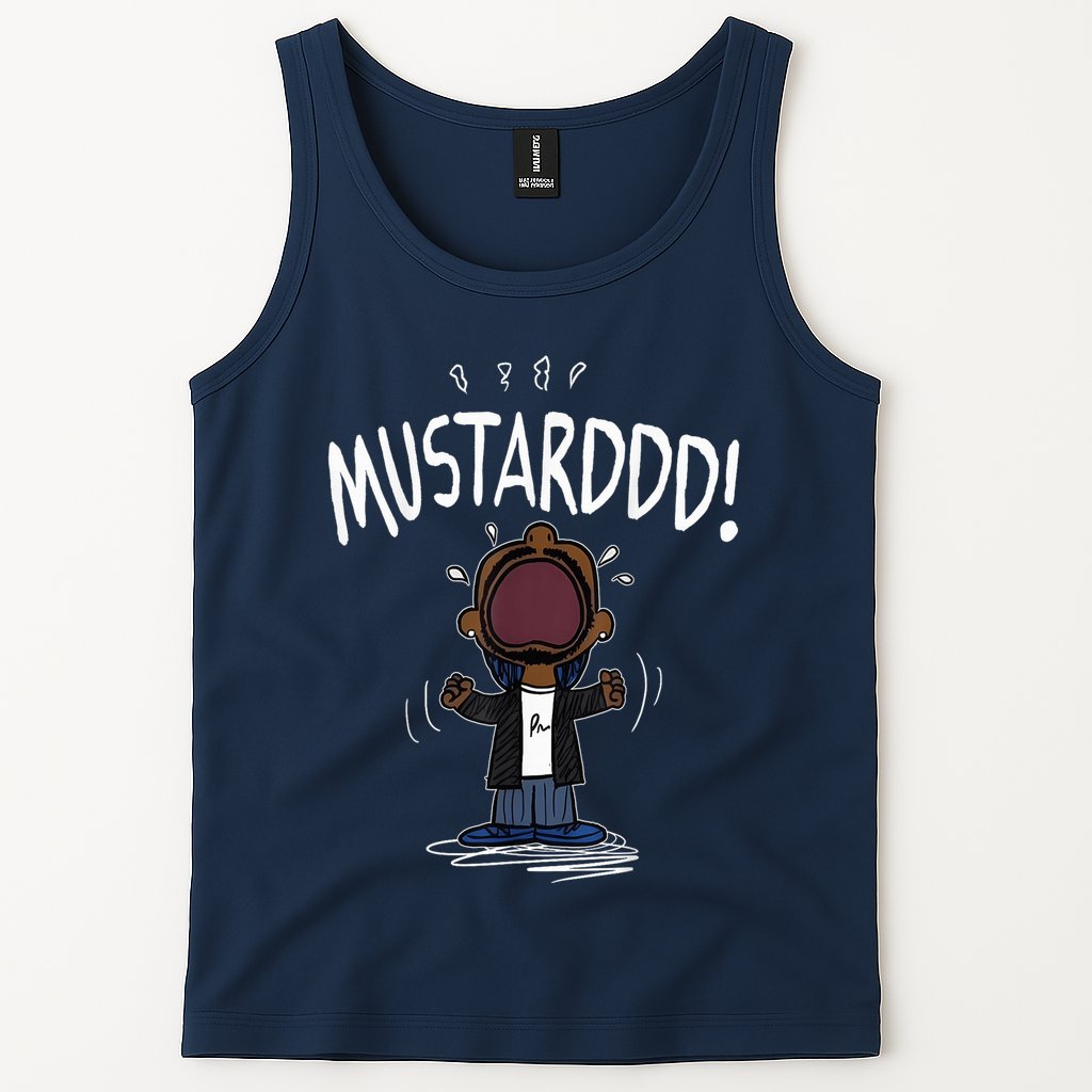Mustarddd! Funny Mustard Lamar Tv Off Parody Tank Top