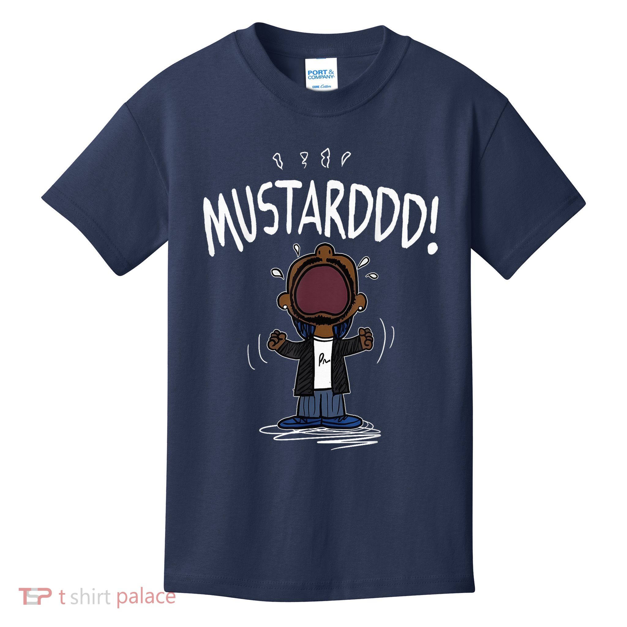 Mustarddd! Funny Mustard Lamar Tv Off Parody Kids T-Shirt