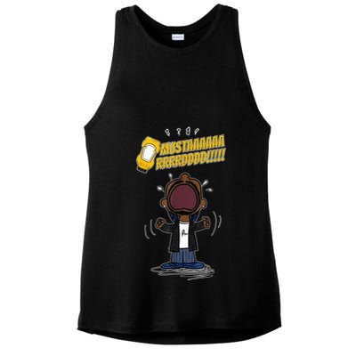 Mustarddd! Funny Mustard Lamar Tv Off Parody Ladies PosiCharge Tri-Blend Wicking Tank