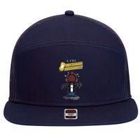 Mustarddd! Funny Mustard Lamar Tv Off Parody 7 Panel Mesh Trucker Snapback Hat