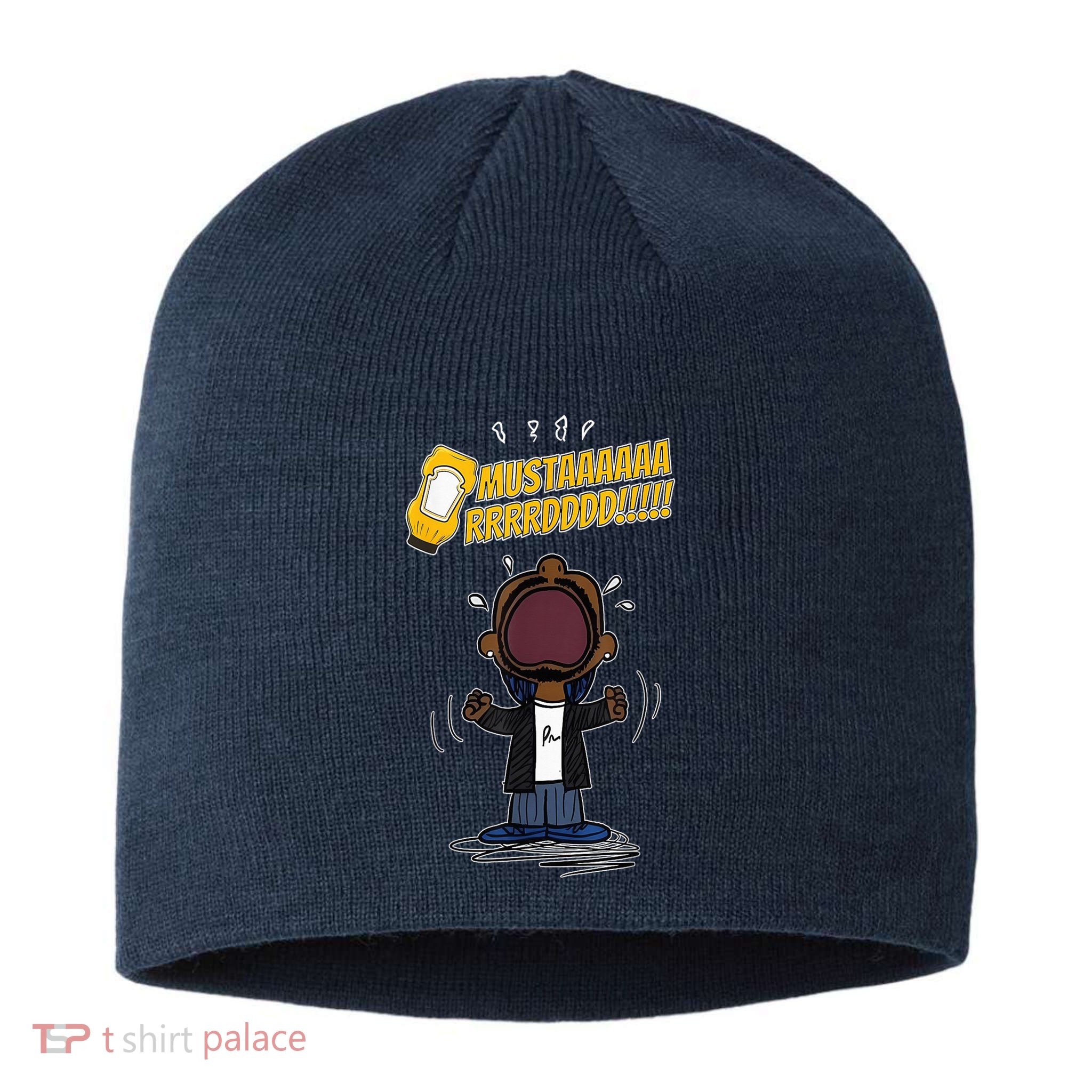 Mustarddd! Funny Mustard Lamar Tv Off Parody Sustainable Beanie