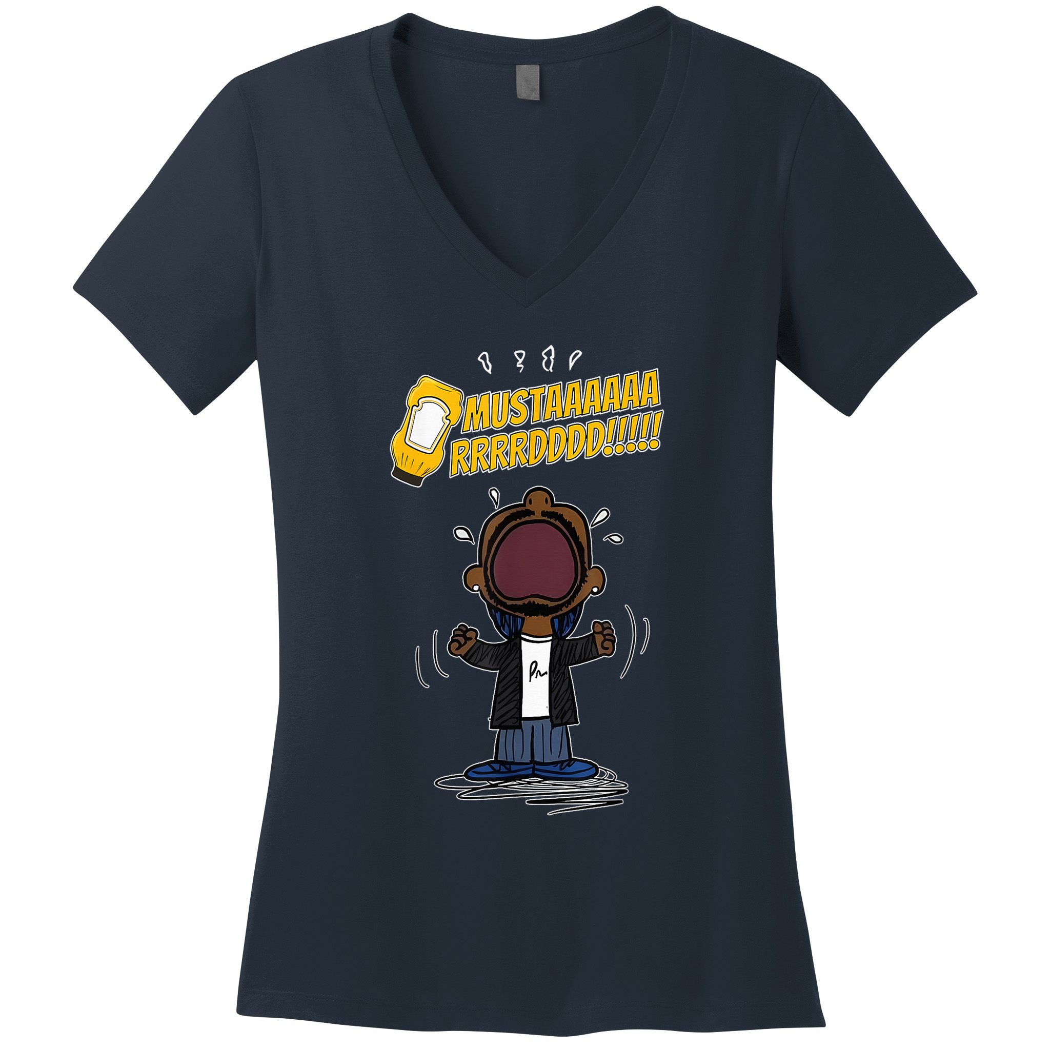 Mustarddd! Funny Mustard Lamar Tv Off Parody Women's V-Neck T-Shirt