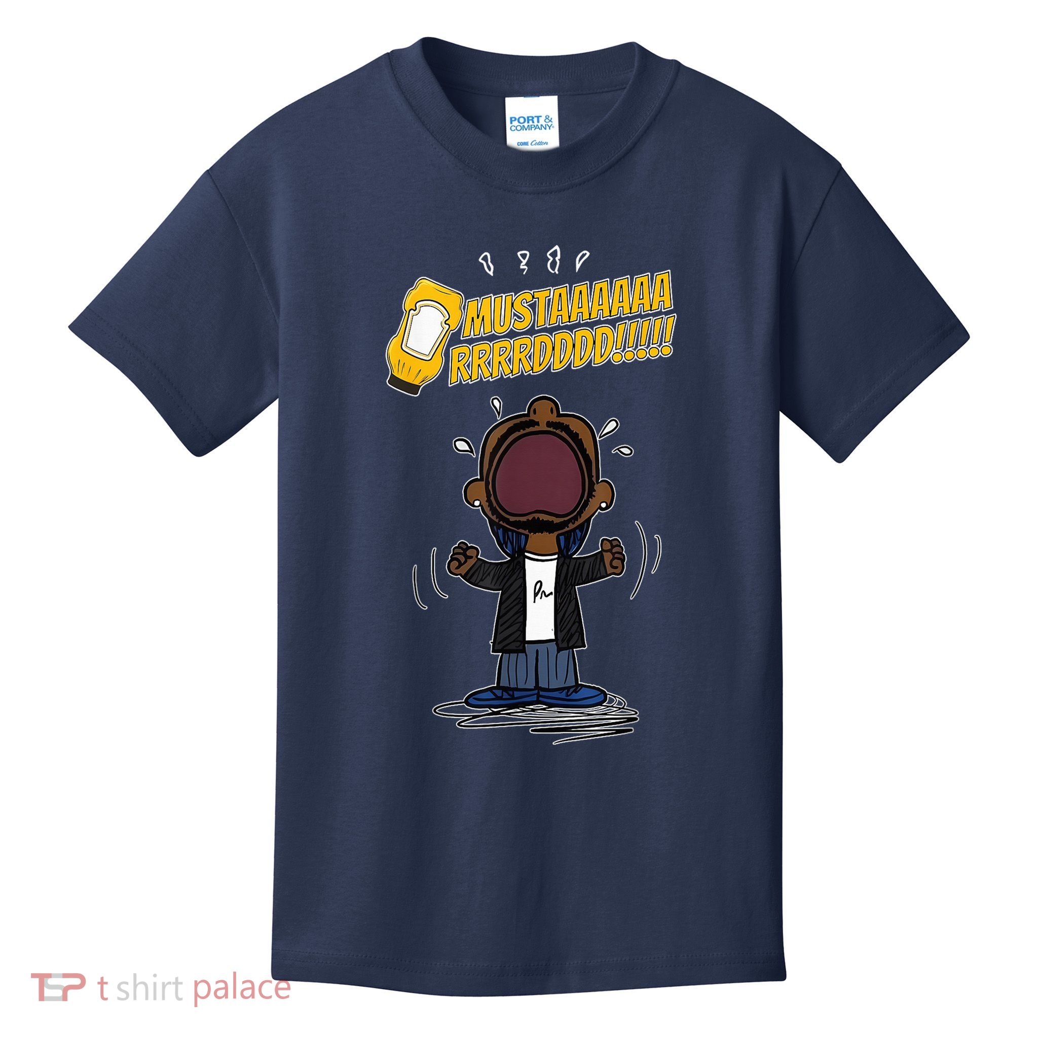 Mustarddd! Funny Mustard Lamar Tv Off Parody Kids T-Shirt