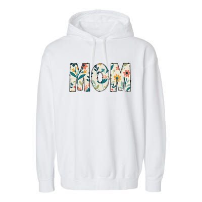 Mom Floral Garment-Dyed Fleece Hoodie