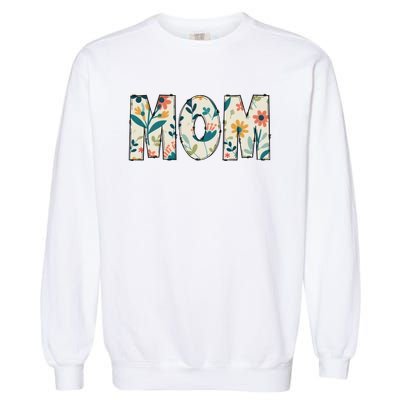 Mom Floral Garment-Dyed Sweatshirt