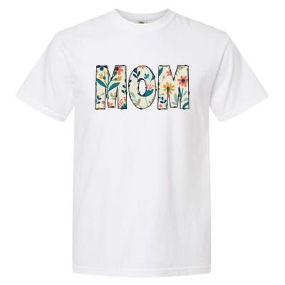 Mom Floral Garment-Dyed Heavyweight T-Shirt