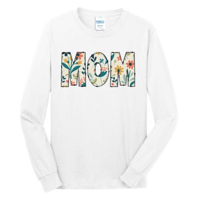 Mom Floral Tall Long Sleeve T-Shirt