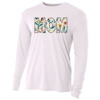 Mom Floral Cooling Performance Long Sleeve Crew