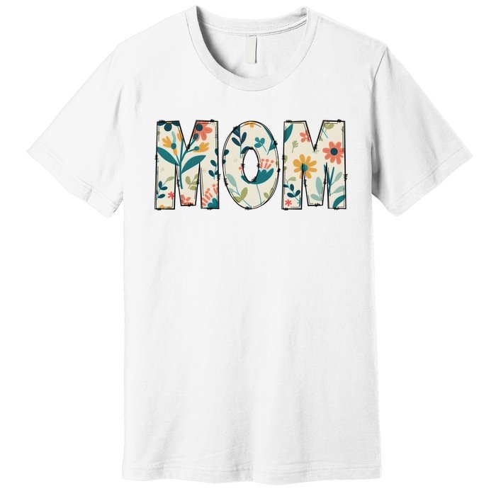 Mom Floral Premium T-Shirt