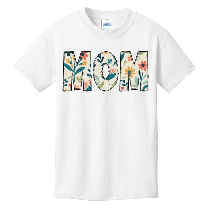 Mom Floral Kids T-Shirt