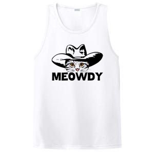 Meowdy Funny Mashup Between Meow And Howdy Cat Meme Cool Gift PosiCharge Competitor Tank