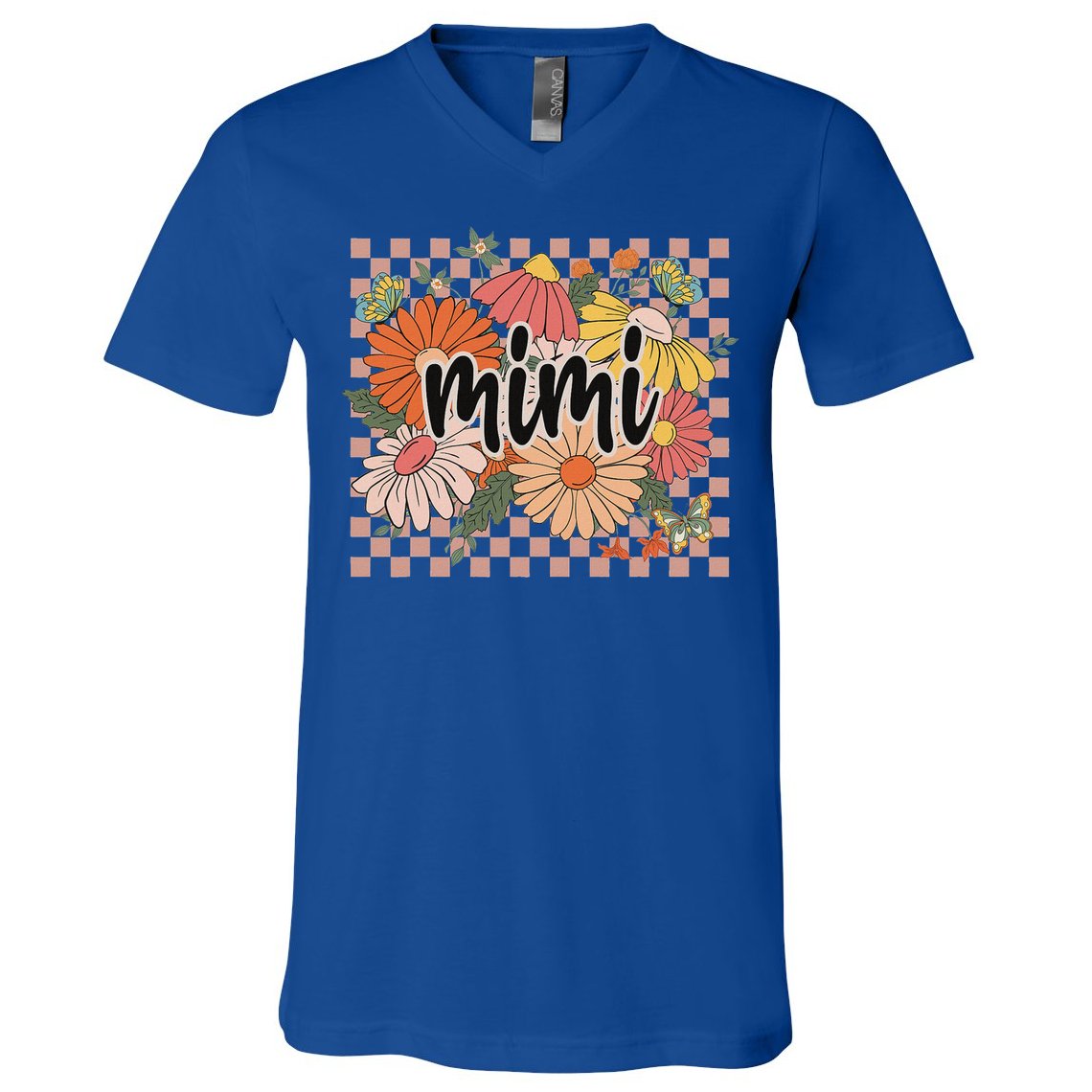 Mimi Floral Mother's Day Wildflower V-Neck T-Shirt