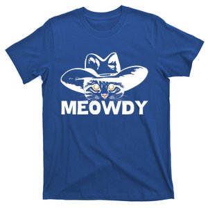 Meowdy Funny Mashup Between Meow And Howdy Cat Meme Gift T-Shirt