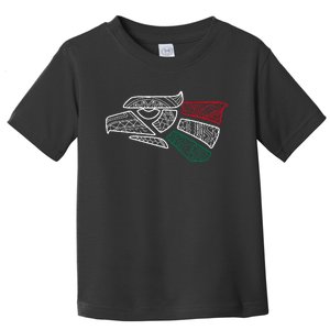 Mexico Flag Mexican Eagle Aztec Style Hecho En Mexico Toddler T-Shirt