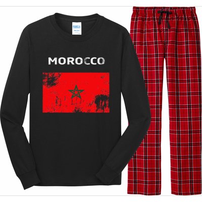 Morocco Flag Long Sleeve Pajama Set